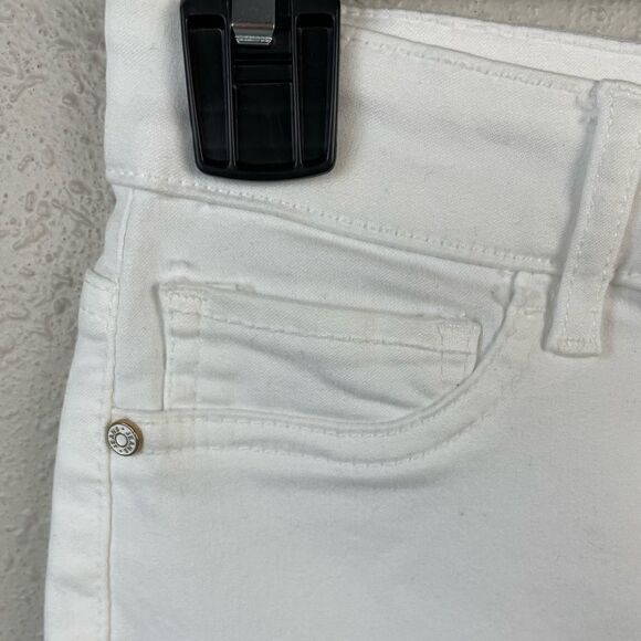 Elite Jeans White High Rise Stretch Shorts Size 29 EUC - Picture 3 of 6